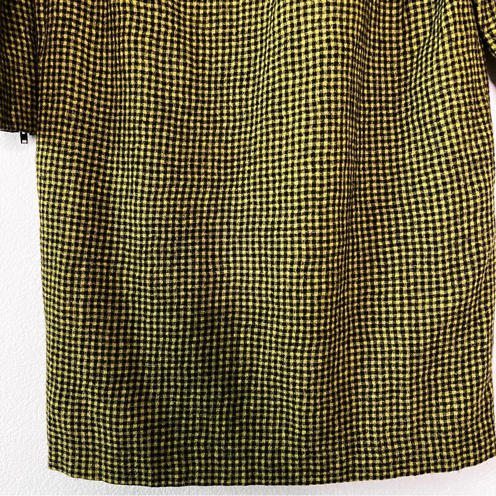 See By Chloé Virgin Wool Gingham Shift Dress French Mod Career Chic Size 8 - Picture 7 of 15